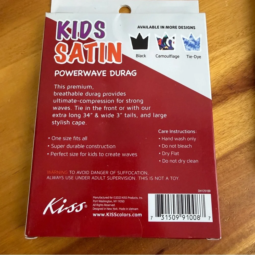 Kiss kiss satin power wave durag lot of 2